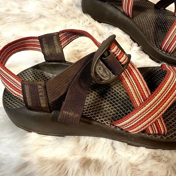 Chaco Z Cloud 2 Red Hiking Sandals Size 10 - Picture 3 of 6